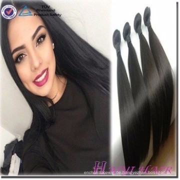 Large stock über Nacht Versand Virgin Hair peruanischen menschlichen remy glattes Haar